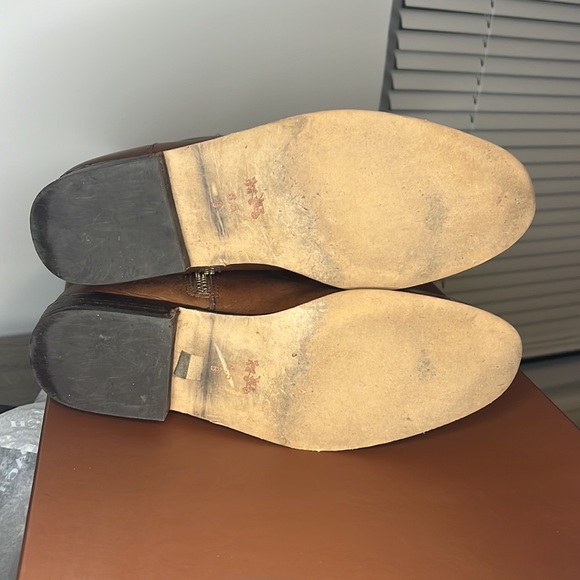 Coach Cognac Linette Calf Leather Boot US 8.5 - Picture 6 of 6